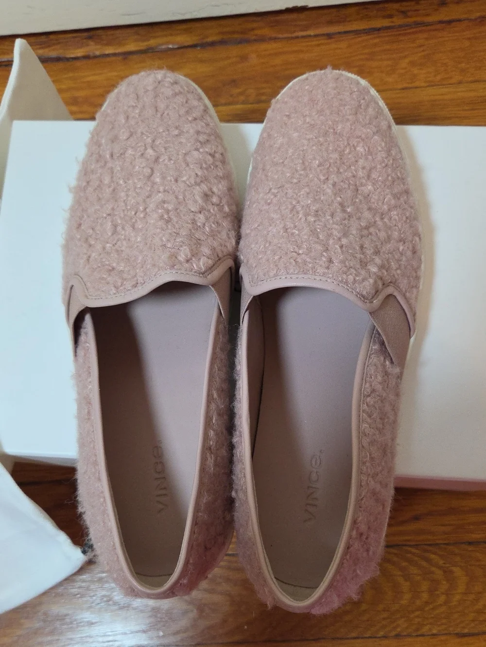 Vince Women’s Blair Slip On Sneaker Pink Faux Fur US Size 9.5 M